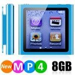 MP4 Player FM,Book,Imagem,Jogos Touch Screen 8GB