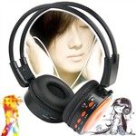 Headset Headphone MP3 Player com Rádio FM Slot SD / MMC