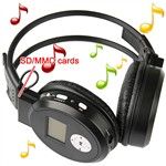 Sports Headset Headphone MP3 Player com Rádio FM SD / MMC -